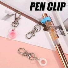 3支/6支装多色笔套，带徽章夹 - 采用硅胶和锌合金材质，配有安全口袋夹，适用于荧光笔和书写工具（不含笔），返校必备 - 多色. - 查看 1