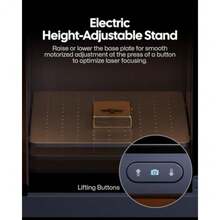 LaserPecker - Caja de  con cámara de alineación automática y  clase 1 luces de llenado de doble  base ajustable motorizada cierre de  instantáneo grabado sin humo - Gris Espacial - Ver 7