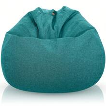 Aiire Sofa Puff Salon Moderno - [90x65] Sillon Puf Gigante XXL con Relleno Incluido para Habitacion Juvenil o Adolescente - Bean Bag Chair Gamer - Puffs Infantiles de Diseño - Verde - Ver 2