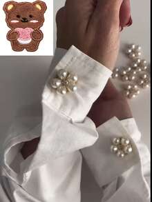 1个时尚简约纽扣套，适合女性搭配衬衫和连衣裙 - 多色 - 查看 10