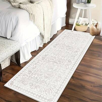 Thảm trải sàn phong cách Bohemian cổ điển, thích hợp cho lối vào, phòng giặt, phòng ngủ, nhà bếp, sàn gỗ, trang trí nhà cửa, thảm trải sàn nhà bếp | Thảm họa tiết tinh tế