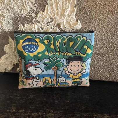  1 chiếc túi đựng mỹ phẩm Snoopy minh họa mới, túi xách tay vải canvas, túi đựng mỹ phẩm Snoopy minh họa, món quà nhỏ hoàn hảo cho người hâm mộ, gia đình và bạn bè, quà tặng Ngày Valentine, quà tặng Năm mới, quà tặng Lễ Phục sinh.