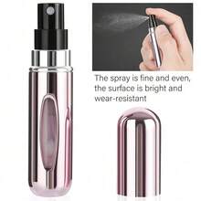 Mirror Finish Metallic Perfume Spray Bottle Mini Travel Refillable Atomizer - 粉色 - 查看 3
