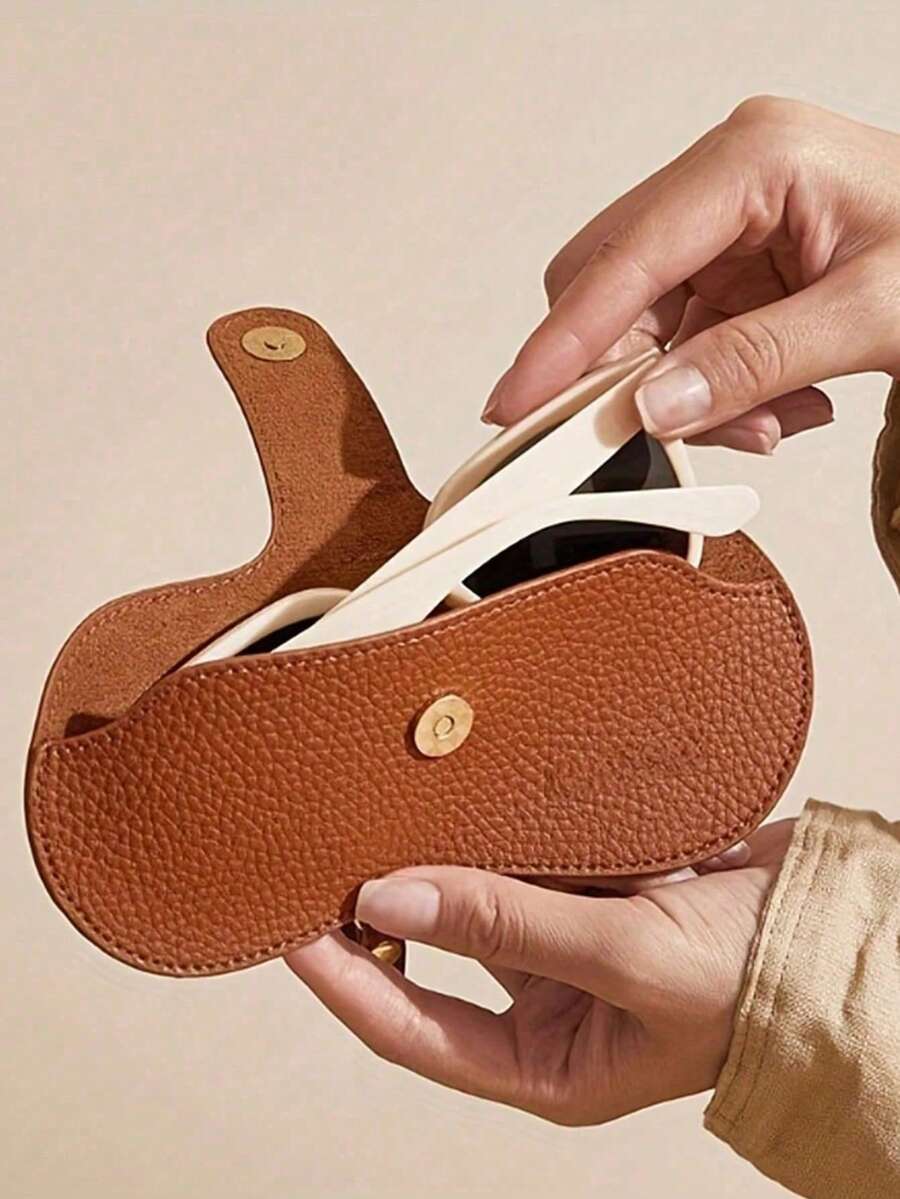 1/2pcs Glasses Organizer Bag,Portable Sunglasses Storage Pouch,Fashionable Versatile Eyeglass Holder, Glasses Case For Women, Travel Sunglasses Protective Cover,Travel-Friendly, Design Travel Essentials Travel Accessories Travel Must Haves - 彩色 - 查看 1