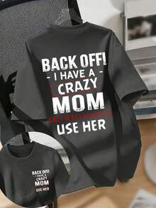 Tween Boy Casual rolig grafisk rundhalsad kortärmad T-shirt, sommartopp - Mörkgrå - Visa 4