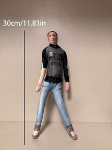 30厘米全新 CORTI/S 赞助可动抽象人偶，全身关节可动，适合作为送给男友/女友的礼物、卧室装饰或生日礼物 - 彩色 - 查看 10