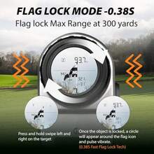 Gogogo Sport Vpro VRP Golf Rangefinder with Slope Switch 1500/2500 yd 7X Magnification Magnet Stripe ±0.3yd Accuracy Rechargeable Range Finders for Golfing/Hunting Golf Accessories - Representante de  1500 - Ver 6