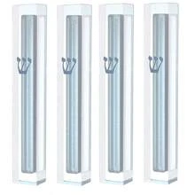 透明塑料立柱盒，带银色护胫，适用于 5.11 英寸/13 厘米立柱滚轮 - 1PC - 查看 1