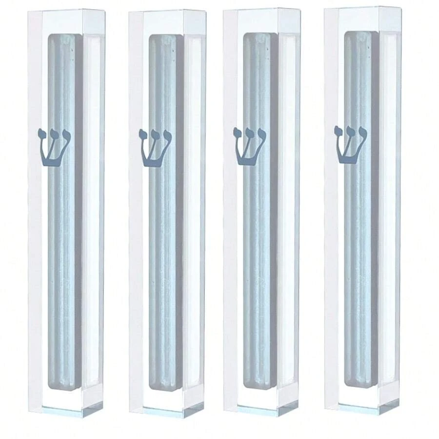 透明塑料立柱盒，带银色护胫，适用于 5.11 英寸/13 厘米立柱滚轮 - 1PC - 查看 1