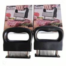 1pc/2pcs Stainless Steel 48-Needle Meat Tenderizer, Kitchen Tool, Boxed Packaging - Black - View 11
