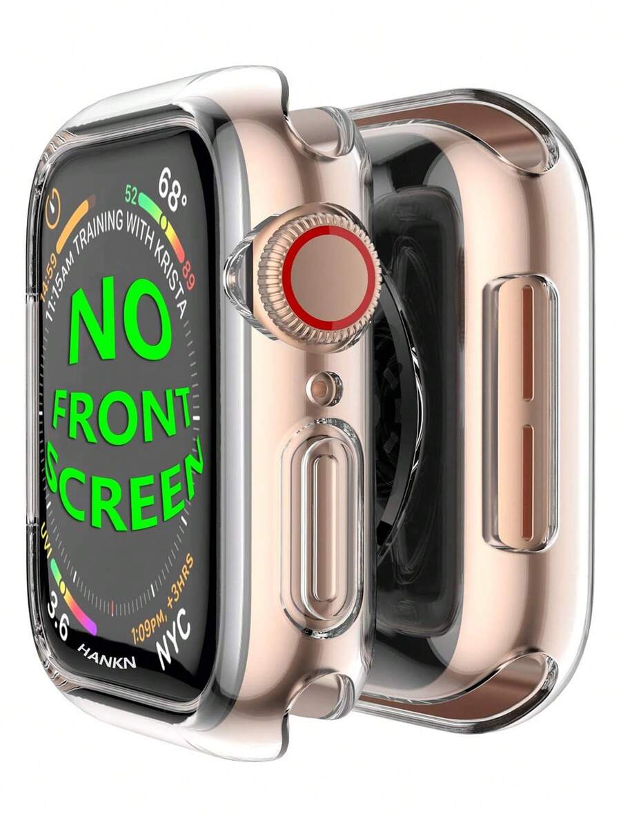 透明硅胶保护壳，兼容 42mm、46mm、40mm、41mm、44mm、45mm，具有防震、防刮、防尘、轻薄、超薄的硅胶保护壳，触感柔软，也兼容 Series SE、10/9/8/7/6/5/4，精准开孔，男女皆宜，安装简便。 - 無色 - 查看 1