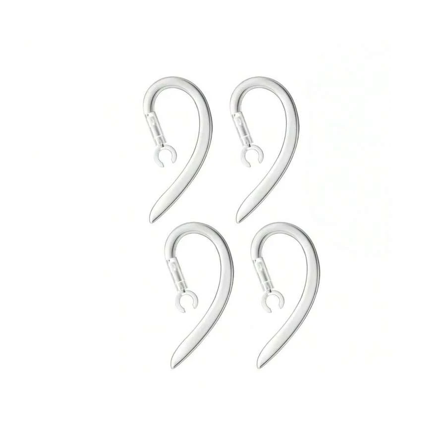 360° Rotatable Multi-Dimensional Adjustable Soft Silicone Universal Bluetooth Headphone Hook, Anti-Slip Sports Clip Replacement, Transparent - Multicolor - View 1