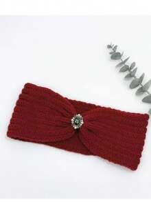 Gestricktes Stirnband für Herbst/Winter, atmungsaktives Yoga-Sport Haarband - Verschiedenfarbig - Übersicht 19