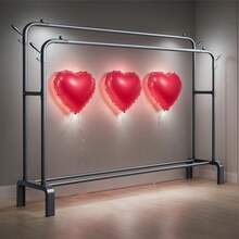 Adjustable Stainless Steel Clothes Rack - Space Saving, Foldable Design, Dual Bar For Efficient Storage Of Clothes, Shoes, Hats And Accessories - Easy Assembly, Suitable For Bedroom, Dorm And Balcony, Minimalist Garment Rack, Fashionable - Multicolor - View 6