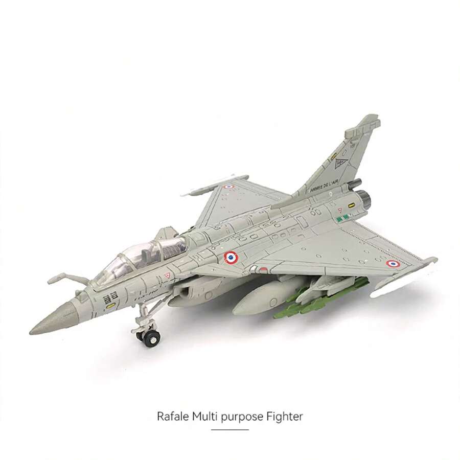 1:72/1:100 Escala Modelo de Avión Ensamblable, Ruedas Móviles, con Soportes de Misiles y Cabina Transparente, Imprescindible para Coleccionistas y Exhibición, Ideal para Entusiastas de la Aviación y Regalos - Multicolor - Ver 1