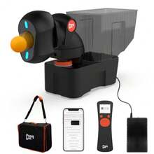 Table Tennis Robot Remote and APP Control Portable Carrying Bag Power Bank 264 Pre-Saved Training Drills Custom Programmed Drills - Negro - Ver 2