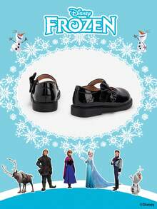 Disney 1 Pair Licensed Collaboration Children's Shoes, Suitable For Daily Wear, Festivals, Sports, Outdoor Activities, Comfortable, Non-Slip, Durable, Breathable (Children's Flats, Girls Shoes, Princess Shoes, Queen Shoes) - Black - View 3