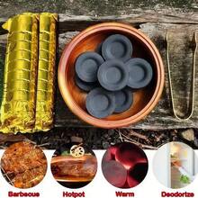 60pcs Rapid Ignition Charcoal Tablets, Suitable For Incense, Arabian Spices, Smokeless Charcoal, Applicable For Home Burning, Barbecue, Indoor Fireplace, Outdoor Camping And Tea Brewing - Multi Scents - View 3