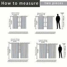 2片豹纹窗帘，适合客厅和卧室的现代风格窗帘 - 彩色 - 查看 3