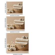 1pc Washing Machine Dryer Mat With Laundry Blueprint Print, Non-Slip Absorbent Rubber Drying Pad, Quick Dry Kitchen Counter Mat, Household Essential - Laundry Basket - View 11