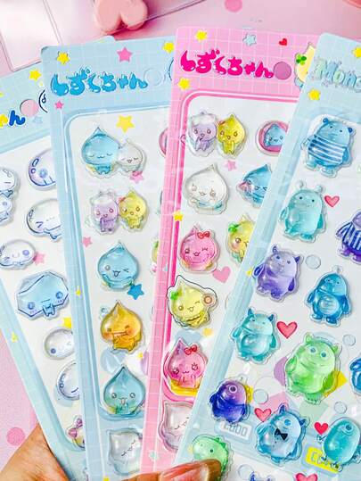 These Adorable 3D Water Drop-Shaped Decorative Stickers Are Made Using A Crystal Droplet Crafting Technique And PVC Material. Although The Size Is Small, The Details Are Rich, Making Them Popular Among Craft Enthusiasts And Children.