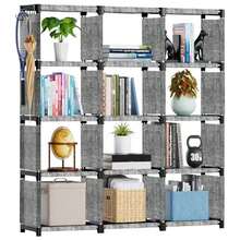 12/15/20 Tier Freely Assembled Bookshelf And Storage Rack - Heavy Duty Plastic/Metal Frame, Easy To Assemble Floor-Standing Multi-Layer Shelving Unit, Suitable For Bedroom, Dorm, Modern Minimalist Style - Multicolor - View 10
