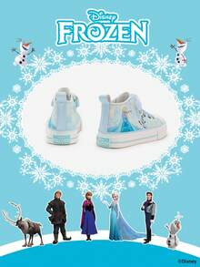 Disney 1 đôi giày thể thao trẻ em chính hãng, bao gồm giày thể thao Công chúa, Công chúa Anna và Công chúa Arendelle, phù hợp cho sinh hoạt hàng ngày, các hoạt động thể thao ngày lễ và ngoài trời. Đế giày thoải mái, chống trơn trượt, bền và thoáng khí. - Màu xanh nhạt - Xem 3