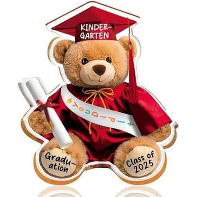 Graduation Gifts Of Class Of 2025 Kindergarten Graduation Gift For Son Daughter Pre-K Graduation Gifts For Daughter Son Bear Animal Keepsake Paperweight Graduation Supplies