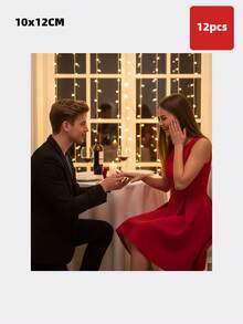 1/4/12/20 Pcs Personalized Photo Wine Bottle Labels, Customized Wedding Champagne Whiskey Stickers, Waterproof Oil-Proof Adhesive Decorative Labels, Wedding Favors For Guests - Multicolor 1 - View 41