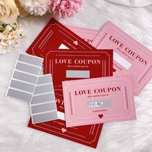 5/10/20 Sets Scratch-Off Coupon Cards, DIY Game Cards Creative Fun Birthday Gift For Couples, Wedding Surprise Cards, Graduation Party Cards, Anniversary Party Supplies - Multicolor - View 3
