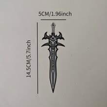 2D Acrylic Sword Shaped Bookmark, Suitable As A Gift For Men, Women, Students, Teachers, Readers And Game Enthusiasts. Great For Schools, Homes And Game Lovers - A - View 3