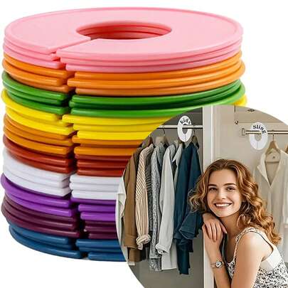 8PCS Closet Dividers Clothes Organizers - Closet Organizers Plastic Clothes Size Dividers Labels Separators For Garment Organizer Boutique Hanger (Marker Not Included)