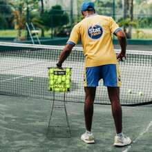 Tennis Ball Hopper and Picker Foldable Rolling and Standard Options for Ball Collection - No plegable - Ver 7