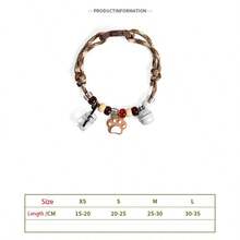 Red Strawberry Pendant Necklace, Pet Dog Collar, Cat Necklace Accessory With Bell - Red and White - View 3