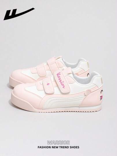  1 đôi giày nữ WARRIOR đế dày buộc dây, đế mềm, giày bệt cổ thấp ngoài trời, mũi tròn, gót thấp, chống trượt, màu trơn, thanh lịch, đế mềm, thích hợp cho học sinh, chụp ảnh tốt nghiệp, giày đế bằng da, giày trượt ván.
