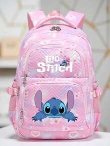 1 chiếc ba lô thêu bằng nylon màu hồng và tím, bền chắc, dùng hàng ngày với dây đeo vai có thể điều chỉnh, túi khóa kéo, thiết kế dễ thương, phù hợp cho học sinh và du lịch. - Hình vuông - Xem 11