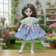 6.3 Inch High-Quality 20-Joint BJD Princess Doll Set, Birthday Gift Toy, Holiday Present - Multicolor - View 7
