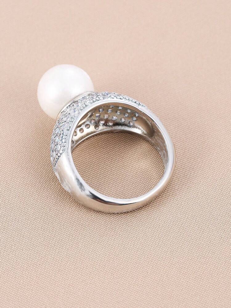 1枚镶嵌奢华水钻的时尚闪亮戒指，适合作为礼物、参加派对和日常佩戴。 - 戒指 - 查看 9