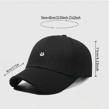 Be Kind Bear Face & Cute Bear Ears Baseball Cap - Adjustable Snapback Y2K Retro PVC Coated Sun Hat For Men & Women, Lightweight Unisex (Machine Washable) - Bear Design Outdoor Accessory For Parties, Picnics, Daily Use - Black - View 4