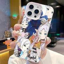 Funda para teléfono con personajes mágicos de anime, compatible con Samsung,  17,  16 Pro Max,  15 Pro Max,  13 y  12. Diseño plateado premium, hecha de TPU, que ofrece protección contra golpes y caídas. Un regalo perfecto para familiares, amigos, seres queridos, novios/novias y aniversarios. - Plateado - Ver 1