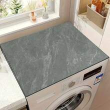 1pc High-End Gray Marble Texture Design, Warm Home Atmosphere, Diatomite, Non-Slip, Suitable For Washing Machine Cover Pad, Dryer Cover Pad, Coffee Machine Pad, Kitchen Countertop Pad. Multi-Purpose Household Mat - Sophisticated Gray Marble Texture Design In 3 Colors - View 15
