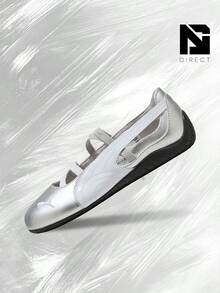 Puma Speedcat Ballet Black Mauve Mist (Women's)– Women's Lifestyle Sneakers – Shoes For Woman-Vintage-Spring & Summer-Inspired Running Shoes, Shock-Absorbing Comfort, Gym To Streetwear Casual Wear-Easter Gift–401287 02 - PUMA Silver/PUMA White - 查看 1