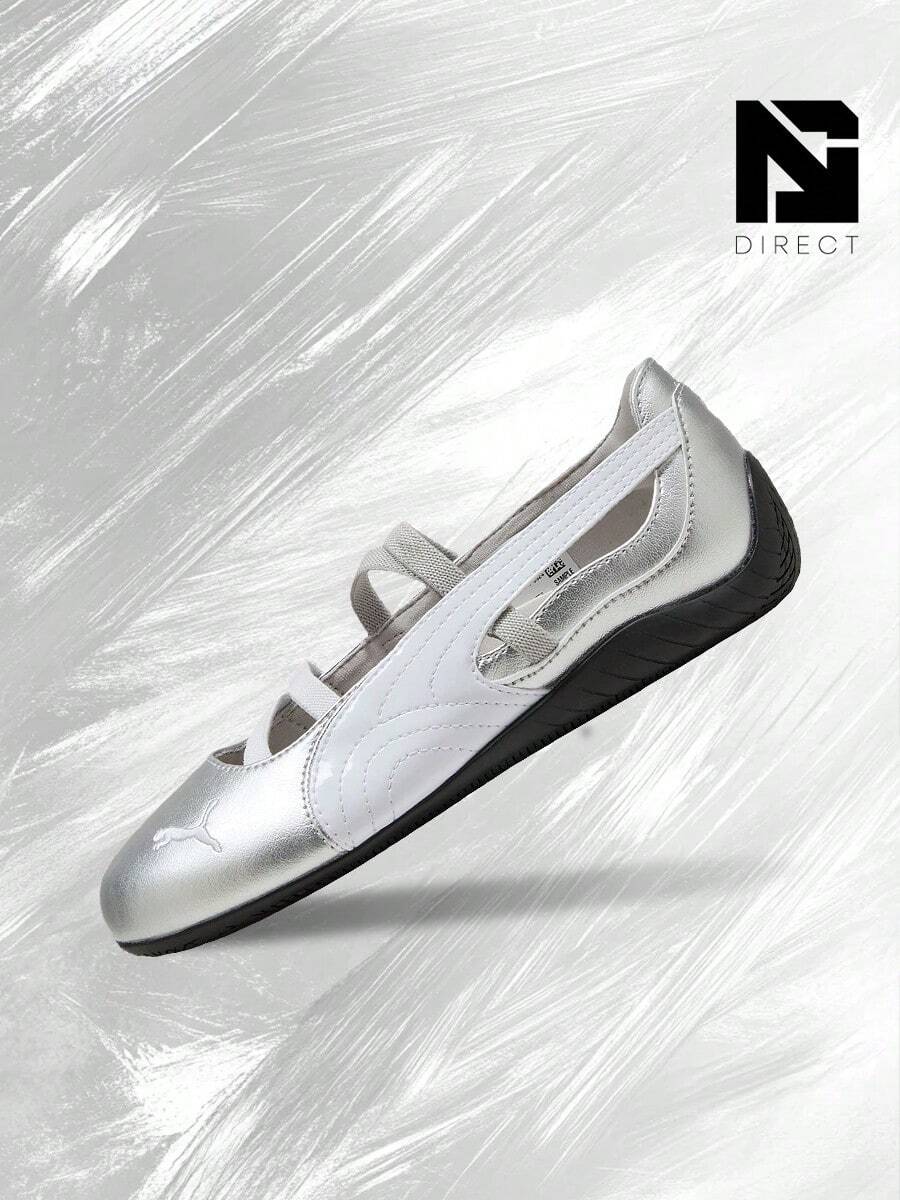 Puma Speedcat Ballet Black Mauve Mist (Women's)– Women's Lifestyle Sneakers – Shoes For Woman-Vintage-Spring & Summer-Inspired Running Shoes, Shock-Absorbing Comfort, Gym To Streetwear Casual Wear-Easter Gift–401287 02 - PUMA Silver/PUMA White - 查看 1