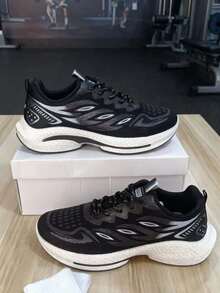 男士新款透气休闲一脚蹬运动鞋，多功能运动休闲鞋 - 黑色 - 查看 5