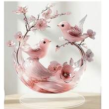 Đồ trang trí để bàn 2D bằng acrylic lãng mạn cho Ngày Valentine, vật trang trí tạo không khí lễ hội, quà tặng thủ công. - 1PC - Xem 5