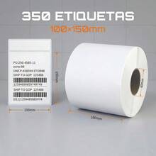 350 hojas de etiquetas adhesivas termosensibles con código de barras y números de seguimiento, compatibles con UPS, FedEx - Rollo continuo para logística, comercio electrónico, facturas, recibos - Papel para impresora térmica (longitud total de 150 m) - Ideal para pequeñas empresas y grandes empresas - Etiquetas de impresora térmica fáciles de usar - 1 Set - Ver 11