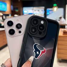 Logotipo de los Houston Texans con fondo. Esta elegante funda es compatible con Samsung, Apple, OPPO, , etc. Fabricada en TPU flexible, resistente a golpes y arañazos, ofrece una excelente protección contra caídas y un agarre cómodo. Es un regalo ideal para familiares, amigos y seres queridos, ideal para festivales. Fundas para iPhone, San Valentín, , fundas para hombre, celulares y accesorios, funda negra para teléfono. - Negro - Ver 4