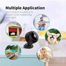 A9 Mini Camera 480P HD Wifi Surveillance Camera Sensor Camera Network Video Smart Home Security Wireless Security Camera, Pet Camera - Black - View 8