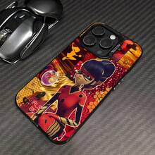 Estuche para teléfono con patrón de arte místico Compatible con estuches para teléfonos ,  17,  16 Pro Max,  15 Pro Max,  13 y  12 Brinda protección contra golpes y caídas Un gran regalo para familiares, amigos, seres queridos, novios/novias y para ocasiones especiales - Negro - Ver 3