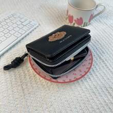 New Embroidered Cartoon Cute Women Wallet, Multi-Card Slots Zipper Coin Purse, Fashion Card Holder - Multicolor - View 8